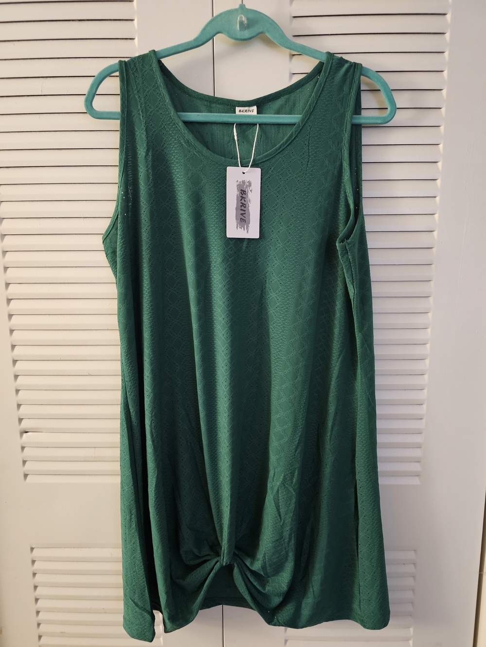 NWT BKRIVE Textured Emerald Green Swimsuit Coverup Summer Dress